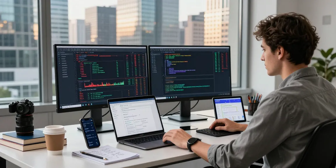 开发者专注于港股WebSocket推送接口的实时市场数据编程,现代交易平台的工作场景。